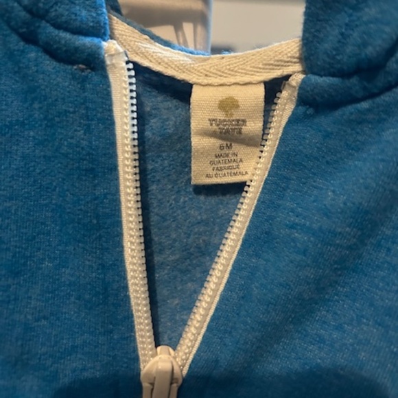 Tucker & Tate Blue full zip hooded jacket - Size 6 months - Picture 3 of 4
